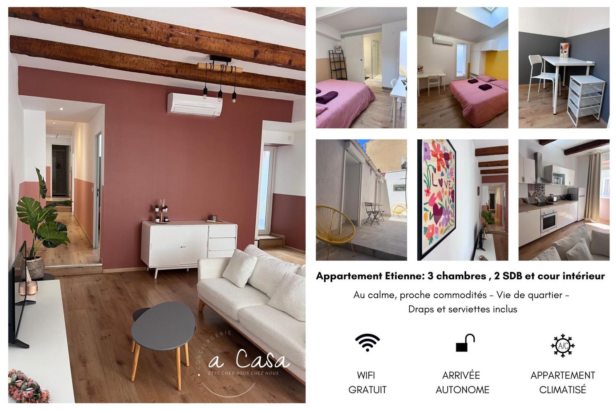 Grand Confort 3 Avec Cour Interieure Appartement Marseille